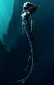 One of the Merpeople of Hogwarts Lake (Concept Artwork)