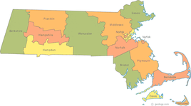 Mapa de Massachusetts