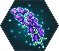 Una rama de acónito.