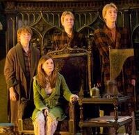 Fred, George , Ron y Ginny