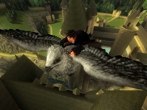 V3 Harry montando a Buckbeak