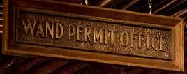 Wand Permit Office sign FB-F