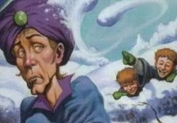 Ilustración del encantamiento mostrado en .