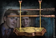 Varitas de Fred Weasley (arriba) y George Weasley (abajo)