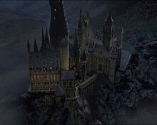 Hogwarts at night