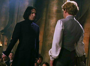 Snape y Lockhart antes de su duelo