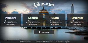 E-sim page