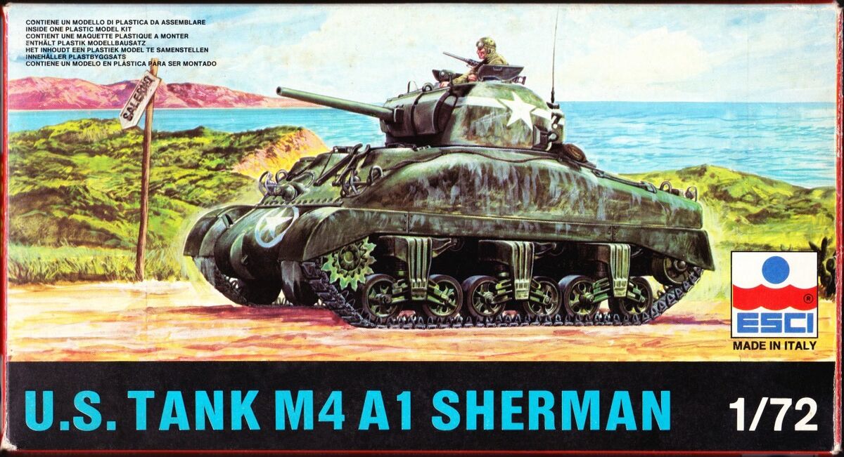ESCI 1/72 8028 M4A1 Sherman | Encyclopedia of Scale Models