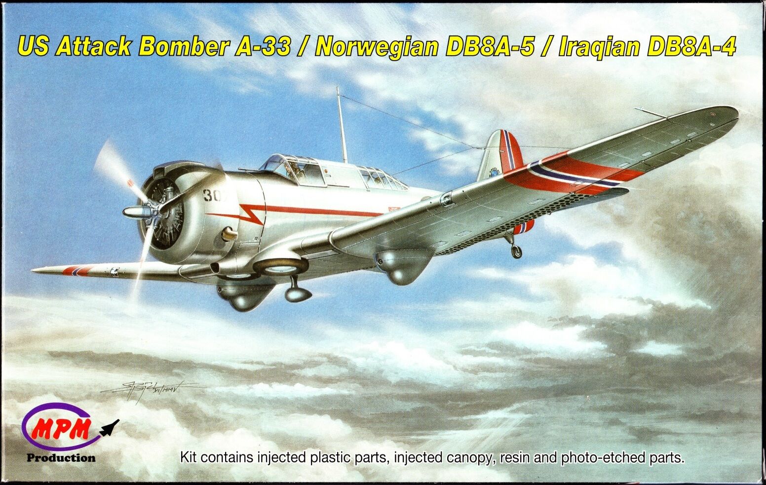 MPM 1/72 72536 US Attack Bomber A-33 / Norwegian DB8A-5
