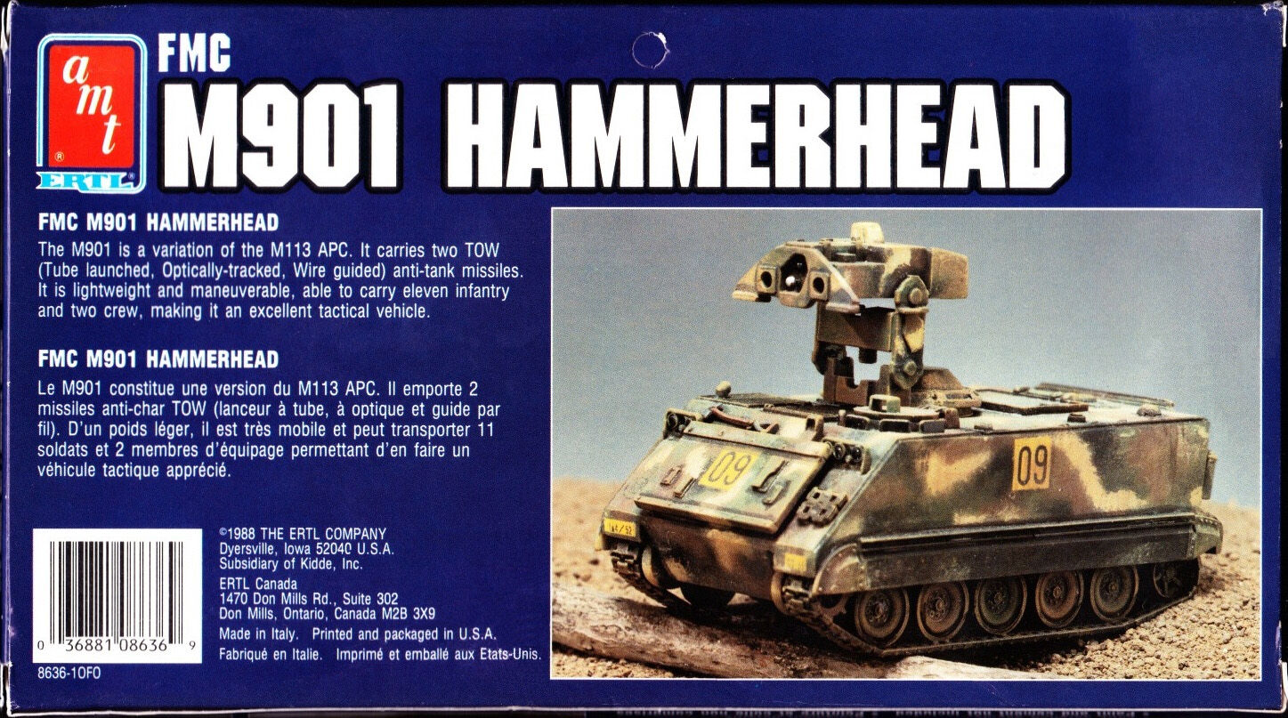 AMT/ERTL 1/72 8636 FMC M901 Hammerhead | Encyclopedia of Scale