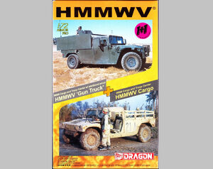 Dragon Models 1/72 7297 HMMWV M998 Gun Truck + M998 Cargo Dragon Models 1/72 7297 HMMWV M998 Gun Truck + M998 Cargo