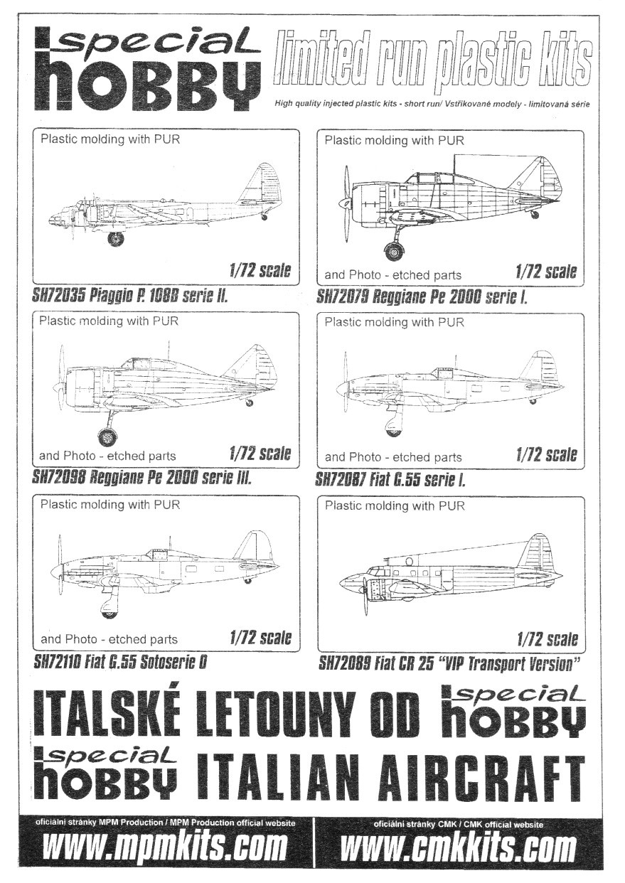 Special Hobby 1/72 SH72065 Piaggio P.108A Artigliere 