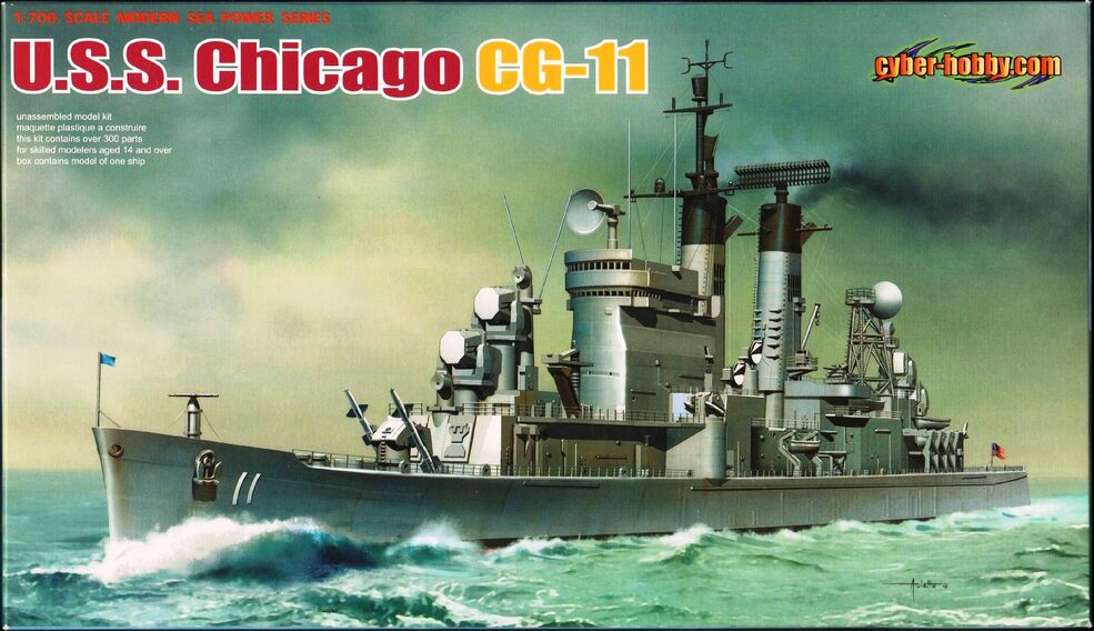 Amazon | ミサイル巡洋艦 CG11 シカゴ 1/700 Jim Shirley