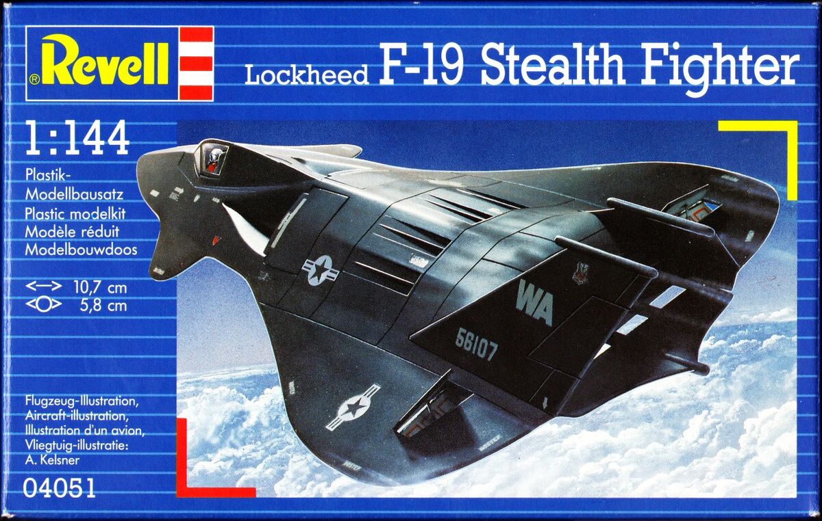 Revell/Germany 1/144 04051 Lockheed F-19 Stealth Fighter
