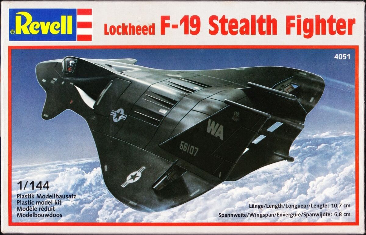 Revell/Germany 1/144 4051 Lockheed F-19 Stealth Fighter