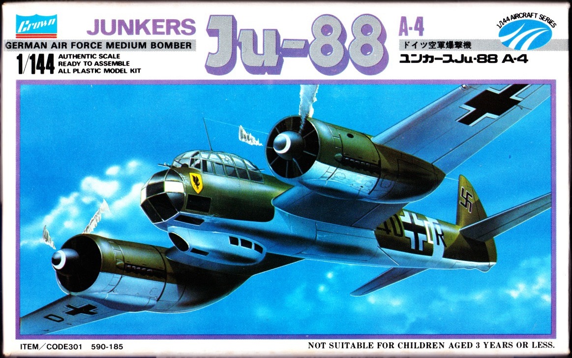Crown 1/144 Junkers Ju 88A-4 | Encyclopedia of Scale Models Wiki 