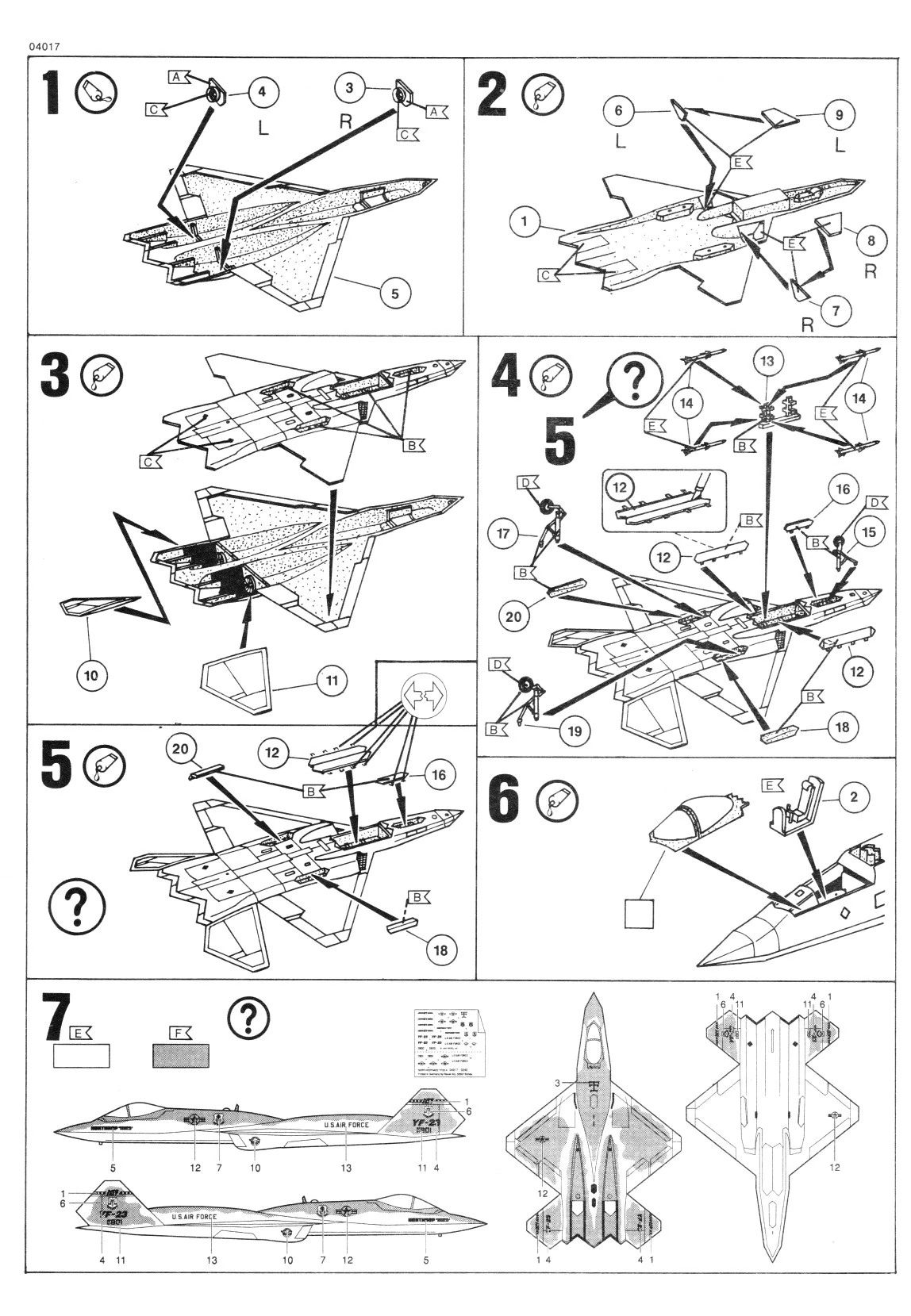 1/144 Northrop MDD YF-23 A [04017]