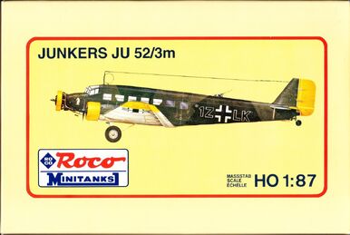 Roco 1/87th scale (HO) Junkers JU-52 kit #459 OOP