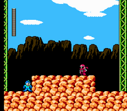 Break Man vs. Mega Man.