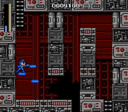 Mega Man utilizando el Magnet Beam en Mega Man: The Wily Wars.