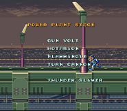 Turn Cannon en los créditos de "Mega Man X", SNES.