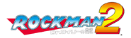 Logo de "Rockman 2: Dr. Wily no Nazo" de 1988. Se añadió un número y un subtitulo.