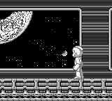 Tierra en el epílogo de "Mega Man: Dr. Wily's Revenge", Game Boy.