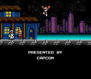 Roll recibiendo a Mega Man tras su primera gran victoria. Créditos de Mega Man: The Wily Wars/Mega Man.