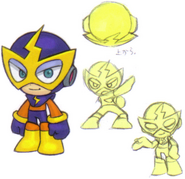 Arte conceptual de Elec Man en "Mega Man Powered Up".