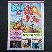 Publicidad de "Mega Man 6" para ser usada en revistas occidentales.