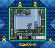 Eddie entregando 1 tanque de energía en "Mega Man V", Super Game Boy.