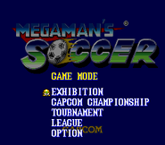 Metall como icono de cursor en "Mega Man's Soccer", SNES.