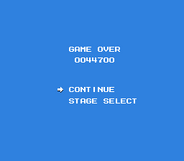 Pantalla de Game Over + Continuar.