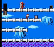 Primer tanque de energía en el Escenario de Skull Man.