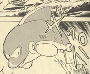 Dolphin en "El Nombre del Nuevo Enemigo es, ¿¡Blues!?" del manga "Rockman 5".