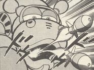 Kabatoncue de Ring Man en "¡Persigue al Dr. Cossack!" del manga "Rockman 4".