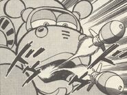 Hippo Platter de Ring Man en "¡Persigue al Dr. Cossack!" del manga "Rockman 4".