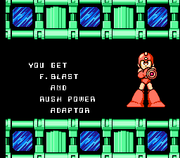 Obtención del Rush Power Adaptor en "Mega Man 6", NES.