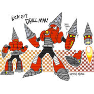 Perfil de Drill Man en "Mega Man Megamix".