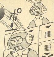 Bomb Thrown de Napalm Man en "El Nombre del Nuevo Enemigo es, ¿¡Blues!?" del manga "Rockman 5".