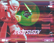 Obtención del Rasetsusen en "Mega Man X8", PC.
