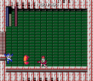 Fire Man utilizando el Fire Storm en "Mega Man", NES.