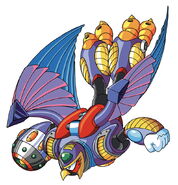Arte secundario de Storm Eagle en "Mega Man X".