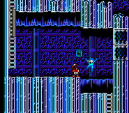 Eddie entregando 1 tanque de energía en "Mega Man 5", NES.