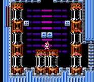 Fiebre de jefes en Escenario de Dr. Wily 4 en "Mega Man 3", NES.