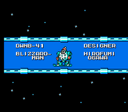"Mega Man 6", diseñador de Blizzard Man.