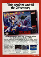 Publicidad de "Mega Man X" para ser usada en revistas occidentales.