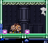 Spark Mandrill usando el Electric Spark en "Mega Man Xtreme", Game Boy Color.