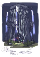 Z1 143.png (392 kB) Bocetos tempranos del Laboratorio Subterráneo, específicamente la habitación en la que Zero esta siendo alojado.