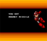 Obtención del Magnet Missile en "Mega Man: The Wily Wars", Sega Genesis.